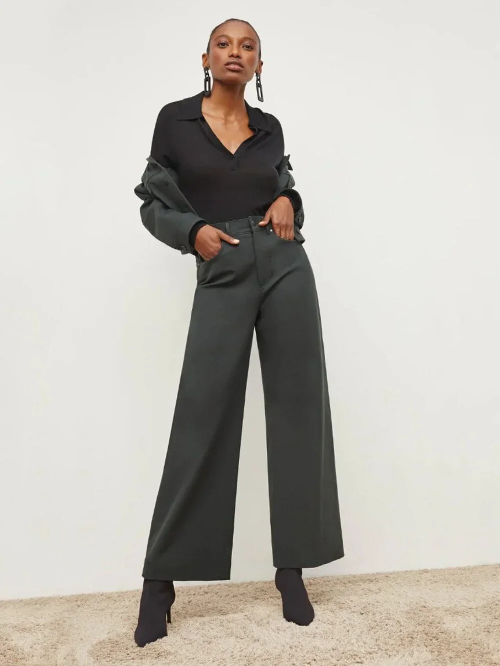 MM Lafleur The Milo Jean Hemlock Wide Leg Size 6
